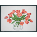 Permin, kit Tulipes rouges dans une vase (PE70-1130)
