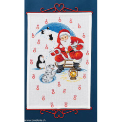 Permin, kit Calendrier de l'Avent Père-Noël et pingouins (PE34-3282)