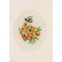 Permin, kit carte bouquet jaune et abeille (PE17-9109)