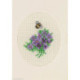 Permin, kit carte bouquet violet et abeille (PE17-9105)