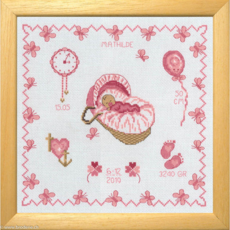 Permin, kit Couffin rose (PE92-9145)