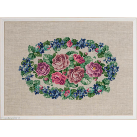 Permin, kit couronnes de violettes et de roses (PE70-9585)