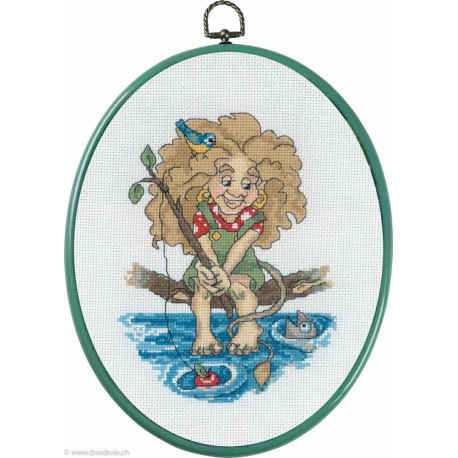 Permin, kit Troll Jeune fille à la pêche (PE92-8787)
