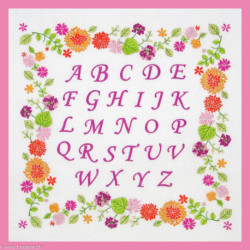 Princesse, kit ABC frises de fleurs (PR7681)