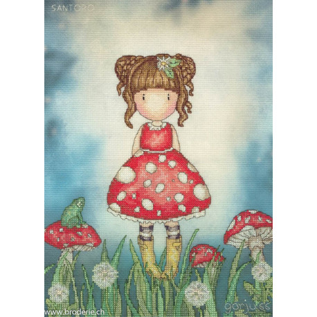 Bothy Threads, kit Gorjuss Little Mushroom (BOXG52)
