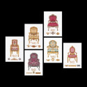 Thea Gouverneur, kit 6 chaises (G3068)