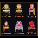 Thea Gouverneur, kit 6 chaises (G3068.05)