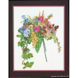 Thea Gouverneur, kit bouquet de fleurs et raisins (G2051)