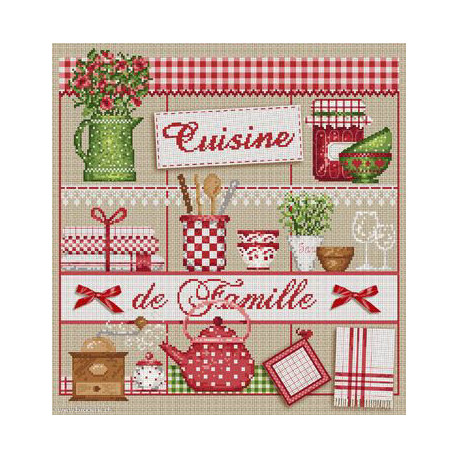 Madame la Fée, grille Cuisine de famille (FEE048)