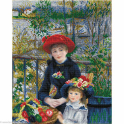 Diamond Dotz, kit diamant niveau 2 Two sisters, Renoir (DD10039)