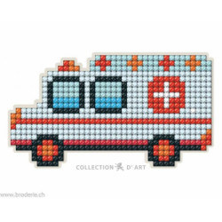 Collection d'Art, kit diamant magnet ambulance (CADCM028)