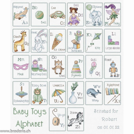 Luca-S Leti Stitch, kit Baby Toys Alphabet (SLETIL8063)