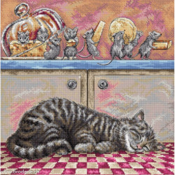 Luca-S Leti Stitch, kit When the cat sleep (SLETIL8072)
