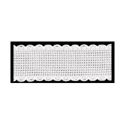 Zweigart, bande à broder Aïda blanc 3cm (7003-1)