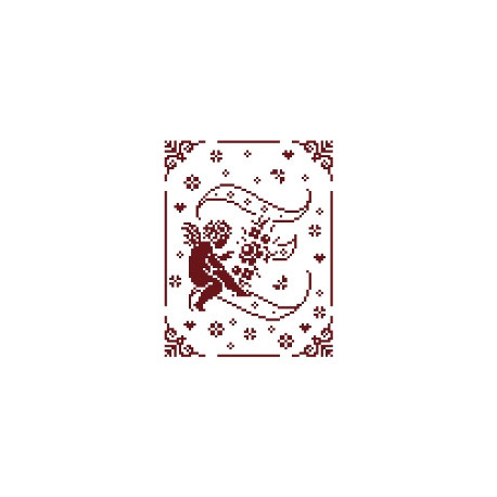 Couleur d'étoile, grille Mon Ange lettre Z (CE0079Z)