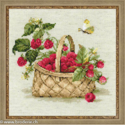 Riolis, kit Basket with Raspberries (RI1448)