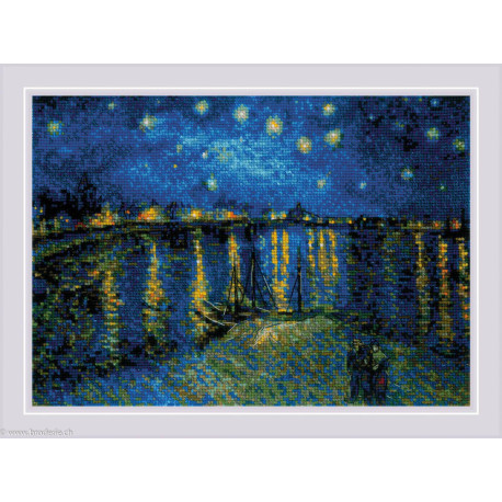Riolis, kit Starry Night Over the Rhone de Van Gogh (RI1884)