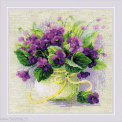 Riolis, kit Violets in a Pot (RI2091)