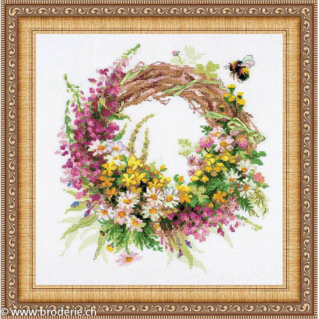 Riolis, kit Wreath with Fireweed (RI1456)