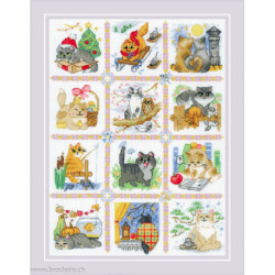 Riolis, kit Cat Calendar (RI2136)