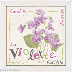LiliPoints, Grille Côté jardin - La Violette (J007)