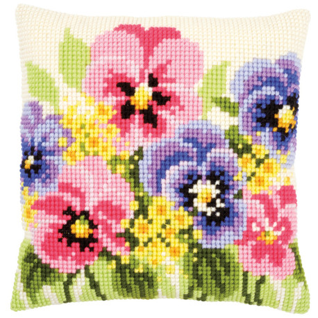 Vervaco, kit coussin Pensées (PN0166935)