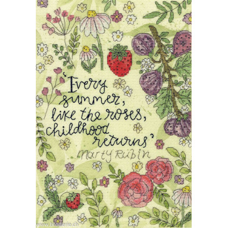 Bothy Threads, kit Roses Of Summer (BOXCC3)