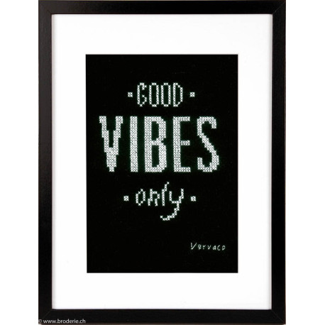 Vervaco, kit Texte Good Vibes only (PN0156396)