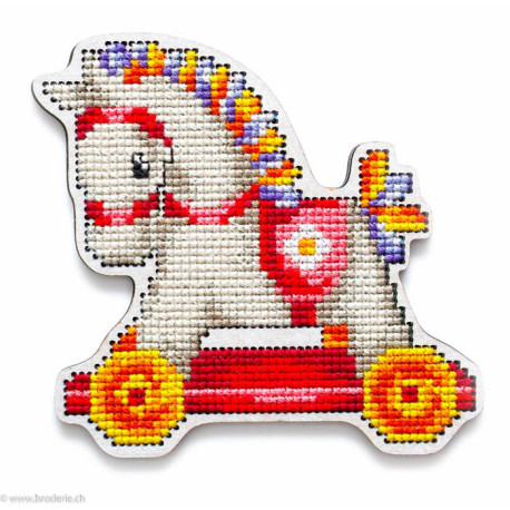 RTO, kit sur bois perforé déco - magnet cheval (RTOEHW053)