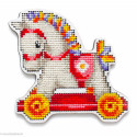 RTO, kit sur bois perforé déco - magnet cheval (RTOEHW053)