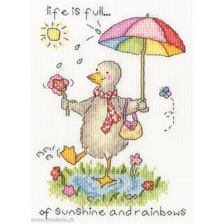Bothy Threads, kit Sunshine And Rainbows (BOXCD1)