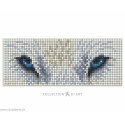 Collection d'Art, kit diamant magnet regard de loup blanc (CADCM041)