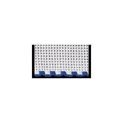 Zweigart, bande à broder Aïda blanc 10cm bordé bleu (7195-15)