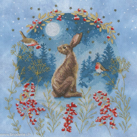 Bothy Threads, kit Woodland Wreath (BOXJS2)