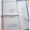 CL-Broderie, linge imprimé roses (200.011)