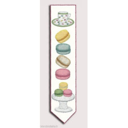 Bonheur des Dames, kit imprimé marque-page macarons (BD4712)