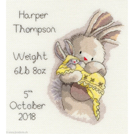 Bothy Threads, kit Bebunni collection - Cuddles (BOXBB12)