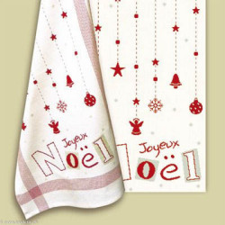 LiliPoints, Grille torchon de Noël (N036)