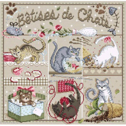 Madame la Fée, grille "Bétises de chat" (FEE134)