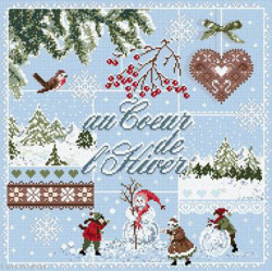 Madame la Fée, grille Au Coeur de l'Hiver (FEE105)