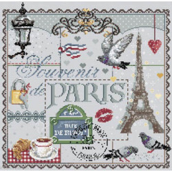 Madame la Fée, grille Souvenir de Paris (FEE145)