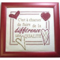 La Cigogne qui brode, grille Solidarité - la différence (CIG068)