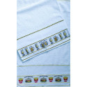 Ricami, Linge Ã©ponge blanc avec bordure BiÃ¨res (CU00385BIE)