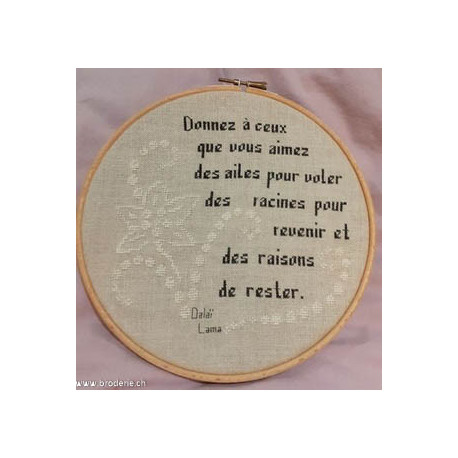 La Cigogne qui brode, grille Donnez (DI-29)