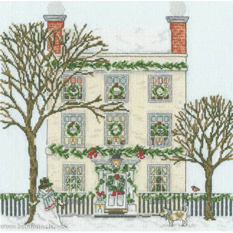 Bothy Threads, kit Christmas Townhouse (BOXSS31)