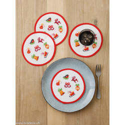 Permin, kit 4 sets ronds Bretzel (PE15-5204)