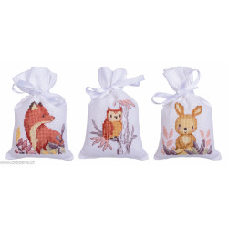Vervaco, kit 3 sachets Dans la forêt (PN0203548)