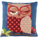Pako, kit coussin au point de croix Chouette (PA003.080)