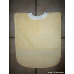 Stafil, bavoir velours jaune (H096J)