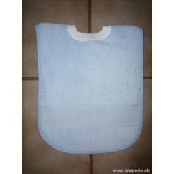 Stafil, bavoir velours bleu (H096B)